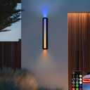 RGB Outdoor Wall Lights, 23.6 LED Long Exterior Porch Sconce Lights Wall Mount, Up and Down Patio Lighting Fixtures with Remote Control, for House, Garage, 1 Pack