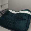 Shag Area Rugs 5 x 8 for Living Room Bedroom Kids Room, Deep Green
