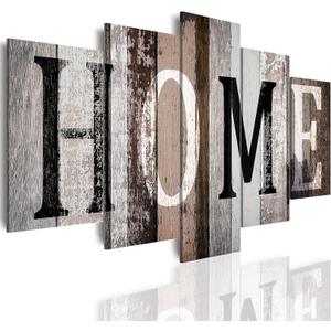 LUDUHU Love Sanctuary Canvas Print Wall Art - 5 Pieces Sweet Home Sign Wall Art,white Home Sweet Heart Painting,modern Family Wall Decor (G,Oversize 60x30inch)