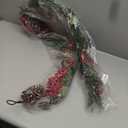 6' Long Christmas Artificial Pine Needle Garland Wired Rustic Twig Vine Birch with Assorted Faux Red Berries Eucalyptus Leaves Natural Pine Cones Fir Sprigs Holiday Season Winter Decor