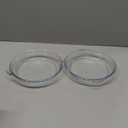 Sweejar 2-pack Glass Pie Pan, 7.5-Inch Round Baking Dish with Non-Stick Coating and Soft Wave Edge for Apple, Pumpkin, and Pot Pies