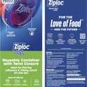 Ziploc Brand Twist n Loc Food Storage Containers, Leak Resistant Design, Small Round, 9 count