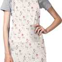 Apron for Women with Pocket Adjustable Portable Apron,Aesthetics Practical Kitchen Cooking Gardening Waiter