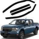 4PCS in-Channel Rain Guards Fit for Ford Maverick 2022 2023 2024 2025 2026, Front and Rear Window Visors Wind Deflectors, Vent Shade Weather Shield for 2022-2026 Maverick Accessories