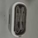 Ultrasonic Jewelry Cleaner, 48KHz Ultrasonic Cleaner Machine for Jewelry, Eyeglasses, Rings, Watch Strap, Dentures-Dual Cleaning Modes, 304 Stainless Steel Tank (White)