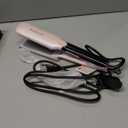 Hair Straightener, 1.75 Inch Flat Iron with Infrared and Ionic Technology, Titanium Plate with Ceramic Coating Dual Voltage Straightener with Heat-Resistant Silicone for All Hair Types