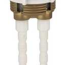 38mm Dual Push Flushing Toilet Button, Gold Flush Button, Adjustable Toilet Tank Button Replacement with 38mm Thread Diameter for Most Standard Toilets