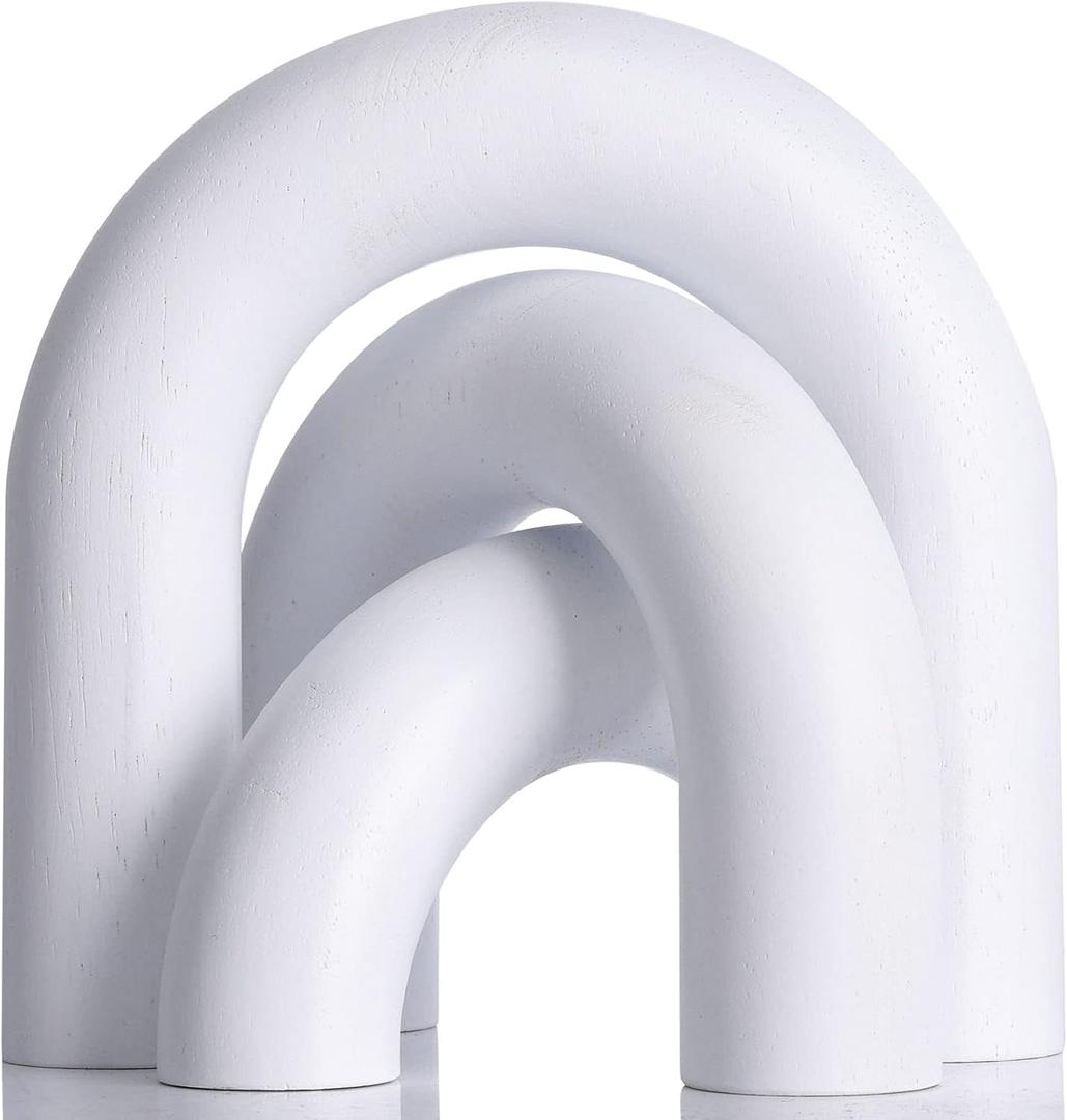 XMGZQ White Wood Arch for Coffee Table Decor Items,Wood Statue and Sculpture Set 3,Japanese Neutral Home Decor Aesthetic,Living Room,Entryway,Bookshelf,Floating,Console,Boho Minimalist Objects XMGZQ White Wood Arch for Coffee Table Decor Items,Wood Statue and Sculpture Set 3,Japanese Neutral Home Decor Aesthetic,Living Room,Entryway,Bookshelf,Floating,Console,Boho Minimalist Objects