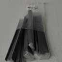 Jetland Cabinets Drawers Edge Pulls - 8-Pack, 6" Overall Length, Black, Concealed Tab Pulls for Kitchen Garage Cabinet Drawers, PW5018B128