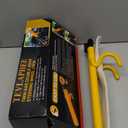 Tevlaphee Steering Wheel Lock - Heavy Duty Antitheft Device and Car Security Lock with Adjustable Locking and 3 Keys - Great Vehicle and Truck Deterrent (Yellow)