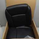 Amazon Basics Classic Puresoft PU Padded Mid-Back Height Adjustable Office Computer Desk Chair with Armrest, 26"D x 23.75"W x 42"H, Black