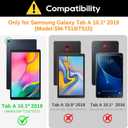 Bolete Kids Case for Samsung Galaxy Tab A 10.1 2019 Release (Model:SM-T510/T515),Shockproof Soft EVA Adjustable Bracket Cover for Samsung Galaxy Tab A 10.1 Case, Purple