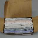 Organic Burp Cloths Baby Boy, Girl - 6-Pack Large 100% Cotton Burping Cloths for Babies, Spit Up Rags, Super Absorbent, Ultra Soft Newborn Rag, Gender Neutral, Machine Washable, Durable (Nordic)