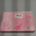 Pink Wig - Long Pink Wavy Wigs for Women Middle Part Pastel Pink 26 inch Natural Curly Synthetic Wig Heat Resistant Fiber Wigs for Daily Party Use