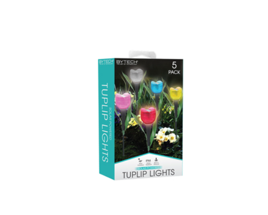 Bytech 10-Pack Solar Powered Tulip Stake