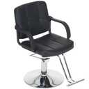 Zevemomo Barber Salon Chair for Hair Stylist, Heavy Duty Hydraulic Pump with 360° Swivel, Adjustable Height Spa Beauty Equipment for Barbershop, Home 350LBS Capacity, Black