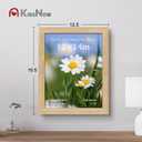 11x14 Picture Frame set of 2, Natural Oak Wood Poster Frame, Wall Hanging