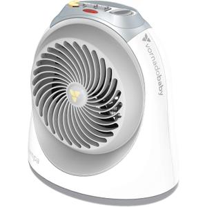 Vornadobaby Tempa Nursery Space Heater, Electric Space Heater for Baby with Locking Controls, Tipover Protection, Safety Shutoff, Hidden Cord Storage, Adjustable Thermostat