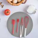 KooMall 12 10 8 Inch Multi-use Microwave Mat, Trivet, Pot Holders, Drying, Baking, Place Mat, Utensils Rest, Silicone Cover Pad for Hot Pot Pans Bowls Plates Dishes Kitchen Counter,Heat Resistant,Gray