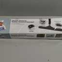 MR.SIGA Pet Hair Removal Rubber Broom with Built in Squeegee, 3 in 1 Floor Brush for Carpet, 61 inch Adjustable Handle, Includes 1 Microfiber Cloth for Floor Dusting