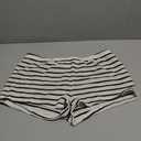 MakeMeChic Women's Summer 2 Piece Sets Striped Knit Halter Tank Tops Mini Shorts Set Beach Vacation Outfits Black White Large