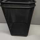 Mind Reader Mesh Trash Can, Waste Paper Basket, Square, Office, Metal Mesh, 9.75"L x 9.75"W x 12.25"H, Set of 2, Black