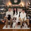 Christmas Photo Backdrop Kate Xmas Fireplace Photography Background Santa Home Decoration Family Phohoshoot Props, 7x5ft (75ft)