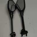 Ninja 650R Mirrors For Ninja 650R EX650 2009-2017 Ninja 1000 Z1000SX 2011-2015 Ninja 400R 2010-2014 Rear View ER6F ER-6F 2009-2015 (BLACK)