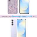 for Samsung Galaxy S25 FE Case,Cute Floral Design for Women Girls,Soft Slim Drop Protection Flowers Silicone Phone Cover with Shockproof Anti-Scratch Microfiber Lining,Colorful Flower