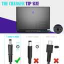 Original Replacement 180W Dell Laptop Charger Fit for Dell Alienware 13 15 17 R1 R2 R3 R4 R5 G3 G5 G7 Precision 7510 7710 7520 7530 OptiPlex 3011 AIO Inspiron One 2350 2320 DA180PM111 Power Cord
