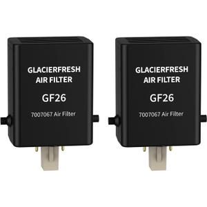 GLACIER FRESH Replacement For Sub-Zero Refrigerator Air Purification Cartridge 7042798, 7007076, 7007067 Air Filter (2 Pack)