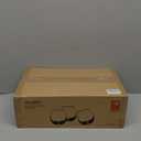 Set Of 8 Stemless Glasses,Hand Blown Red Glasses,Crystal Drinking Glasses Clear Glass Tumbler,18.5oz