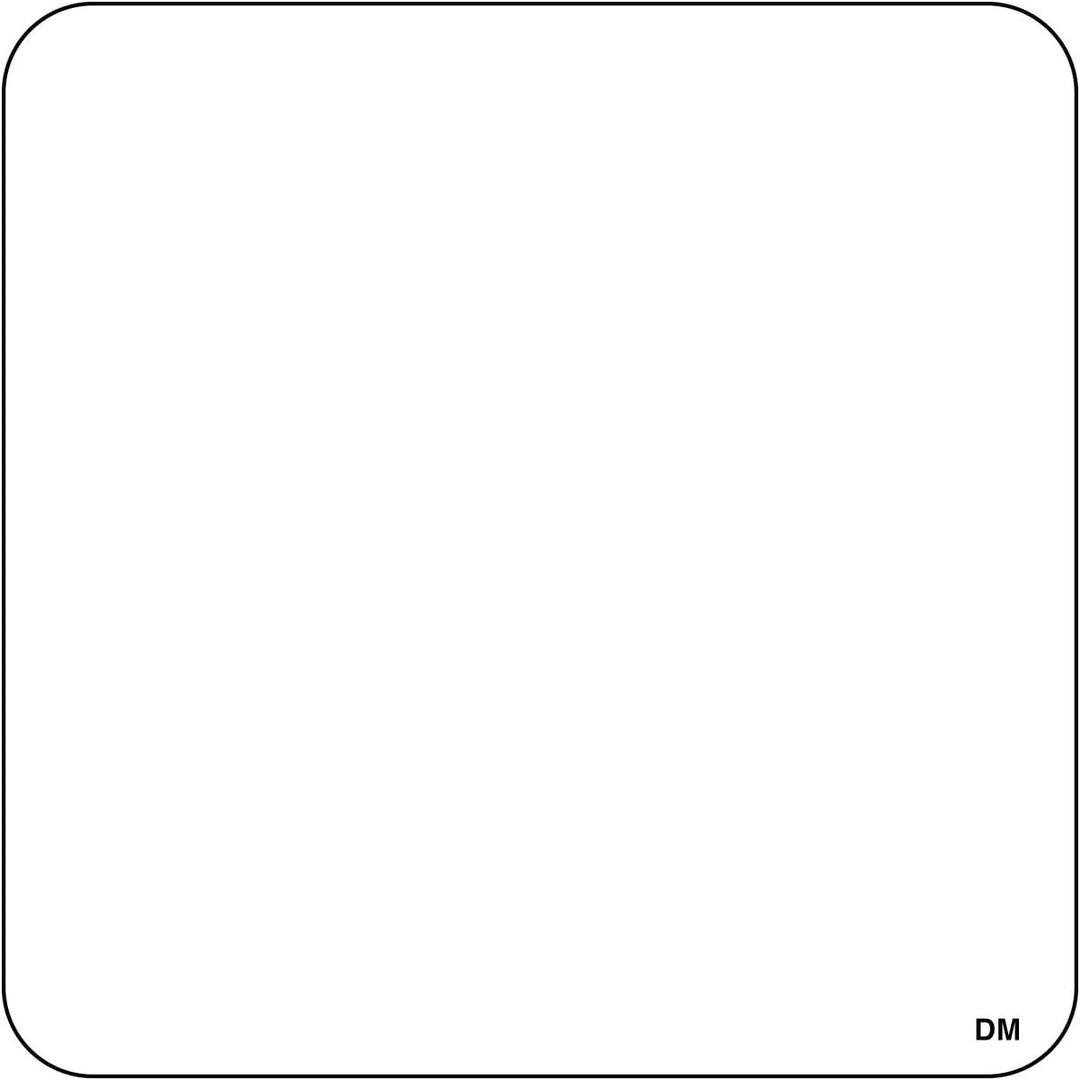 3 x DayMark Safety Systems DissolveMark IT112436 Blank Label, White, 2" x 2", White, Roll of 250