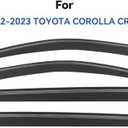 Window Visors Rain Guards for 2022 2023 2024 2025 2026 Toyota Corolla Cross, Out-Channel Window Vent Wind Deflectors Visors Shades for 22 23 24 25 26 Corolla Cross L LE XLE