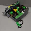 SMARTSTRAPS Retractable Ratchet Tie Down Straps (4 PK) 1,500lb Break Strength, 500lb Safe Work Load, Standard Duty, Secure and Haul ATVs, Lawn Tractors, Cargo, Boxes and Other Small Equipment (Green)