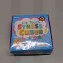 4 Pack Stress Cube, Slow Rising Ice Cube Stress Balls for Adults Kids, Sensory Fidget Toy for Anxiety Relief, Square Shape Squishy Balls for Classroom Prizes, Nice Cube Squishy for Party Favors