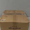 Soalmost 9x12 Area Rugs for Living Room, Non-Slip Machine Washable Vintage Rugs, Abstract Low Pile Lightweight Large Rug for Bedroom, Dining Room, Home Office Orange