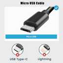 5FT Mouse Charging Charger Cable for Logitech MX Keys Advanced Wireless Illuminated Keyboard, Anywhere 3/MX Vertical/MX Master 3, Logitech G733, Turtle Beach 600 Gen 2 Headsets