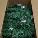 MorTime 9 FT LED Christmas Garland with Berries Bows Christmas Balls, Pre-Lit Artificial Garland with 50 Warm White LED Lights for Indoor Outdoor Christmas Decorations