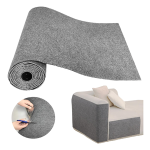 Cat Scratch Couch Furniture Protector, Self-Adhesive Cat Scratch Pad Deterrent for Furniture, DIY Climbing Cat Scratcher Couch Protector from Cat Claws Scratching for Indoor, with 10 Pins (LightGrey)