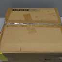 Round Side Table, Small Drink Table for Small Spaces, Pedestal End Table for Living Room, Modern Accent Nightstand with Solid Wood Leg for Bedroom, Corners and Office Brown Color UTBT005F