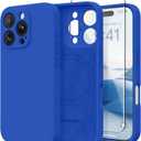 Magnetic for iPhone 16 Pro Max Case, Compatible with MagSafe, [Full Camera Protection][Screen Protector] Silicone Shockproof Protective Phone Case for iPhone 16 Pro Max 6.9", Klein Blue