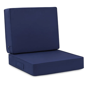 Favoyard Deep Seat Patio Cushion Set 24 x 24 Inch Waterproof Outdoor Chair Cushions for Patio Furniture with Fade Resistant and Removable Cover with Handle & Adjustable Straps for Patio, Yard, Garden