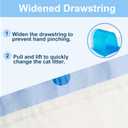 80-Pack 21.6"Opening x 11.8"L Heavy Duty Cat Litter Box Liners for Fsitego & Fumoi Automatic Litter Boxes, Extra Thick Self-Cleaning Litters Box Bags, Cat Litters Bags with Drawstring and Leakproof