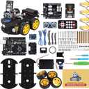 ELEGOO UNO R3 Smart Robot Car Kit V4 for Arduino Robotics for Kids Ages 8-12 12-16 STEM Science Kits Coding Gifts for 8 9 10 11 12 13 14 15 16 Year Old Boys Girls Teens Cool Engineering Building Toys