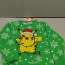 Pokemon Ugly Christmas Sweater Kids, Long Sleeve Crew Neck Pikachu Christmas Outfit Pullover Anime Gifts for Boys Teens, Size 5-6