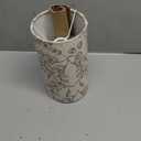 Bedside Touch Lamp, Wood Small Table lamp for Bedroom with 2 USB Charging Ports & Flower Fabric Shade, 3-Way Dimmable Nightstand Lamps for Living Room Office Reading Desk Home Dorm(LED Bulb Included)