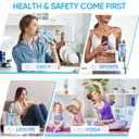 Upgraded Hydrogen Water Bottle, Hydrogen Water Machine -SPE & PEM, Portable Rechargeable aquahealth Hydrogen Water Bottle Generator, Portable Hydrogen Water Improve Water Quality in 3 Minutes(Silver)