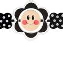Baby Bjorn Bouncer Toy Bar, Upgrade Toy for Baby Bouncer Soft & Bliss, Easy to Attach and Remove, Child-Friendly Materials, Exciting Design for Curious Babies, Black and White Flowers