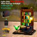 Light kit Compatible with Lego Books are My Passion 40698- No Model Only Light, LED Lighting Accessories Compatible with Lego 40698 lit. Books Fill The House